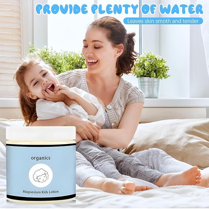 Magnesium Lotion for Kids, Junior's Bedtime Lotion, Magnesium Lotions For Sleep,Topical Magnesium Cream & Body Lotion Helps Stay Calm at Bedtime and During The Night(1pc)
