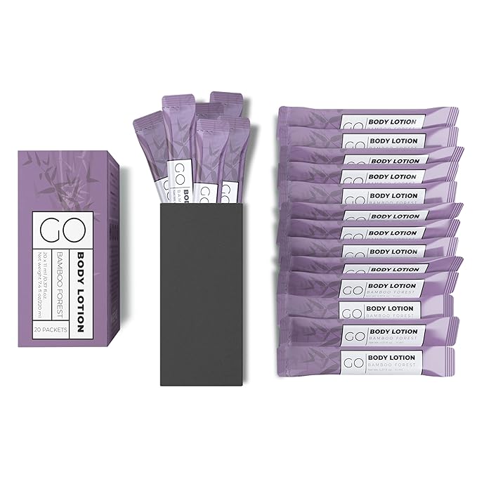 Go Essentials Travel Lotion Single Packets – Body and Hand Lotion for Hydrated Skin and Travel Size Toiletries.