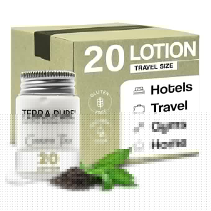 Terra Pure Body Lotion, Travel Size Hotel Amenities, 1 oz (Case of 20)