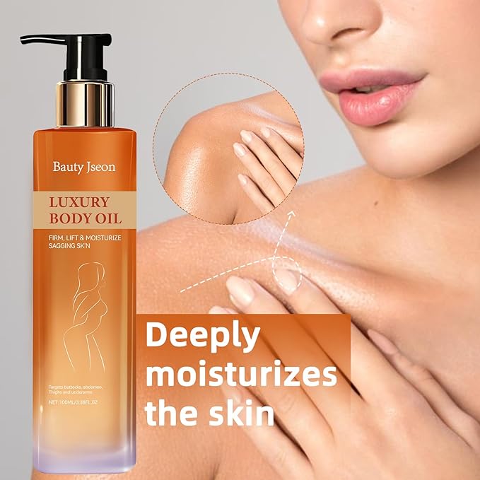 BAUTY JSEON Body Firming ,Hydrating and Firming Skin Oil for Arms, Body Oil – with Vitamin E, Rosehip, and Almond Oils,Suitable for Buttocks, Abdomen, Thighs.