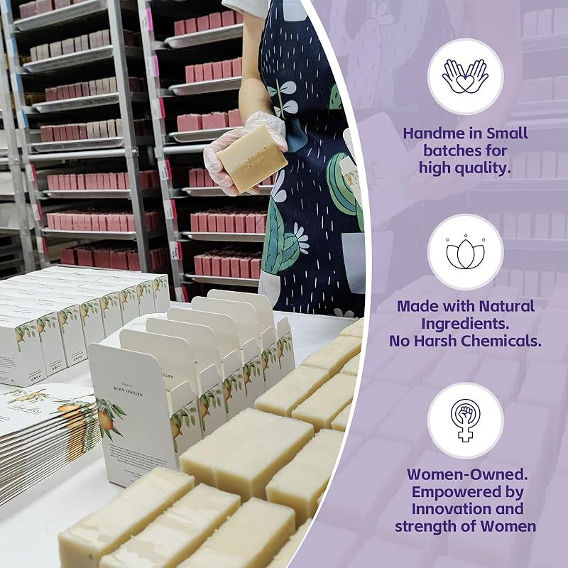 Natural Amor Lavender Spa Gifts for Women, 5pcs Handmade Spa Gift Box for Women, Birthday Gift for Women, Self Care Gift, Thank you Gift for Mother Day