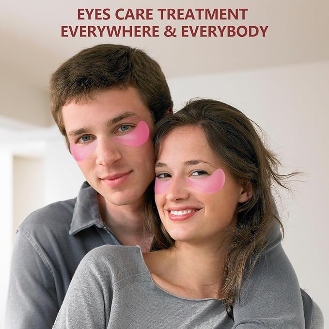 2 Packs 60 Pcs Under Eye Patches, 24K Gold+Pink, 30 Pairs Women Undereye Mask for Puffy Eyes Dark Circles Treatment, Men Collagen Gel Pads Hydrating for Eye Bags Puffiness Wrinkle, Beauty Skin Care