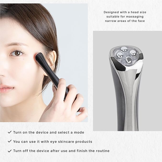 Eye Lift Wand, Anti Aging at Home Under Eye Skin Care Facial Massager Tool for Dark Circles, Eye Bags, Puffiness, Beauty Device for Face