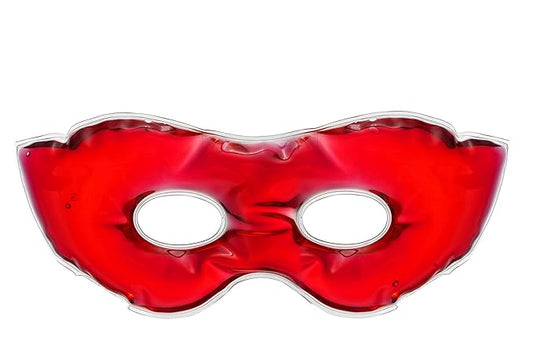 Eye See Gel Eye Mask for Puffiness and Dark Circles - Cooling Eye Masks for After Surgery and Headache/Stress Relief - Multiple Colors Available - Red