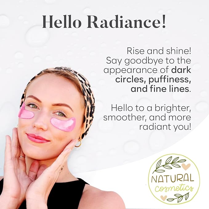 Under Eye Patches for Puffy Eyes and Dark Circles (30 PAIRS), Collagen Eye Masks for Dark Circles and Puffiness, Bachelorette Party Favors, Bridesmaid Gifts (Glow Series)