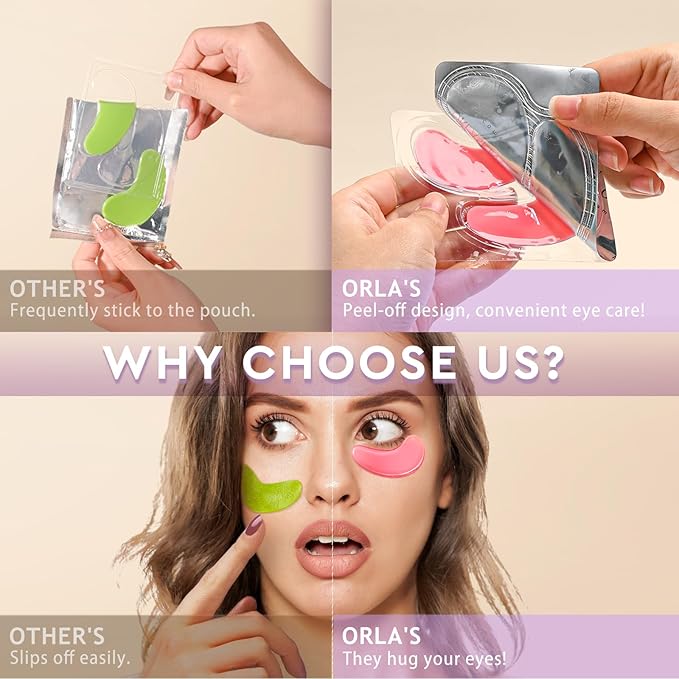 Under Eye Patches,30 Pairs Eye Mask Skin care for Dark Circles, Puffy Eyes, Under eye Bags,Wrinkles,Eye Treatment Skin Care for Men & Women Gift (Rose)