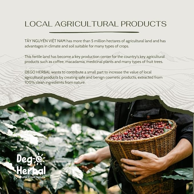 Coffee Body Scrub with Dak Lak Ripe Coffee, Macadamia Oil, Himalayan Salt, Aloe Vera & Pink Grapefruit Essential Oil β Exfoliating & Moisturizing for Smooth, Radiant Skin (8.8 fl oz)