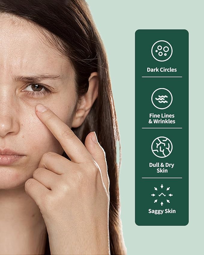 Advanced Snail Repair Eye Stick, Brightening & Tightening Eye Cream for Fine Lines & Dark Circles, Snail Mucin Eye Stick for Sensitive and All Skin Type, 0.25OZ