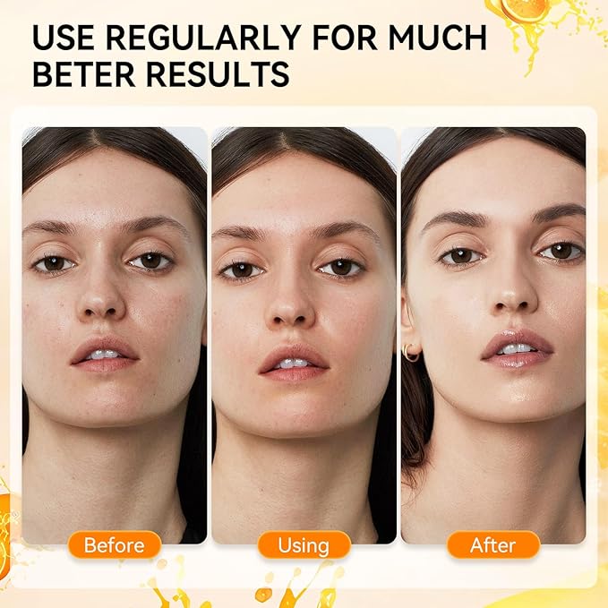 LANBENA VITAMIN C Hydrating Sheet Masks Brightening Firming Anti Aging - Overynight Hydrating Face Mask for All Skin Types Moisturizing Spa Skincare -1 Pack