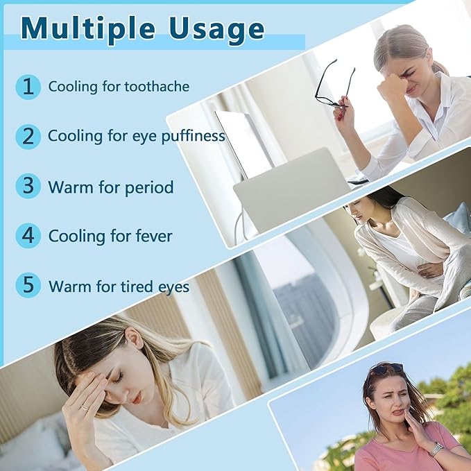 Sleep mask w/Cooling Gel Eye Mask, Heated Eye Mask for Sleeping, Reusable Ice Silk Stain Eye Cover Sleeping Mask for Travel, Home, Office, Yoga, Total Blackout, Stocking Stuffer (Zebra)