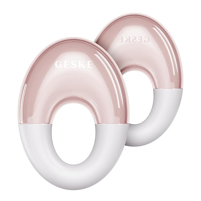 SmartAppGuided™ Cool & Warm Eye Massager | 7 in 1 | Multifunctional Massager | Eyes & Face | Battery-free Cooling & Warming | Firms, Relaxes & De-Puffs Skin | Ring-shaped Design for Easy Grip