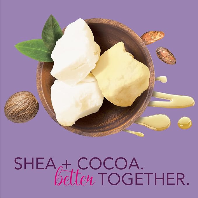 Jergens Shea and Cocoa Whipped Body Butter Lotion, Tone Enriching Hand And Body Lotion for Dry Skin, with Vitamins B3 & E, 8.5 Oz