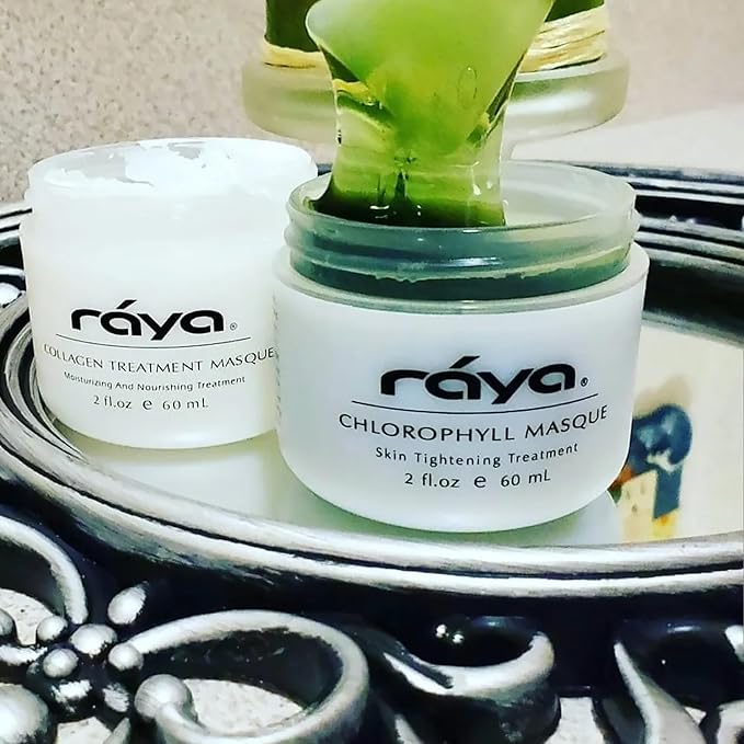 Raya Chlorophyll Masque (607) | Tightening Facial Treatment Mask for All Skin | Reduces Fine Lines and Wrinkles | Skin Tightening Mask for Face Skin Care | Face Masks Skincare