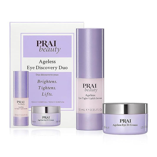 PRAI Beauty Ageless Hydrating amd Amti-Aging | Ageless Eye D-Crease and Ageless Eye Tight Uplift Serum