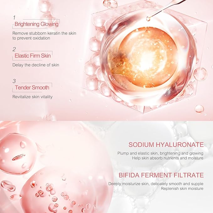 8-in-1 Skincare & Makeup Gift Set with Antioxidant Complex – Cleanser, Toner, Lotion,Serum, Eye Cream,BB Cream & Velvet Lip Color – Hydrating Routine for All Skin Types, Daily Glow Essentials 