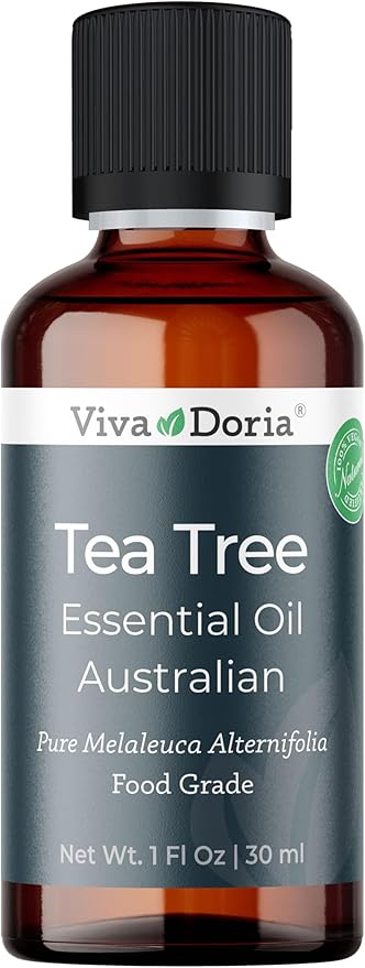 Viva Doria Tea Tree Essential Oil, 100% Pure, Natural, Australian Tea Tree Essential Oil, Undiluted, for Aromatherapy | Food Grade, 30 mL (1 Fluid Ounce)