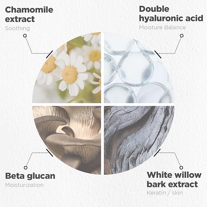 Relief Chamomile Mask - Wash off Petal Mask with BHA & Chamomile Extract - Soothing & Gentle Exfoliation Treatment - Skin Relaxing & Hydrating Skincare, 3.21 fl.oz.