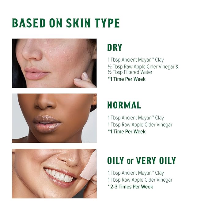 Kiss Ancient Mayan Indian Healing Clay, 100% Natural, For Deep Facial and Pore Cleansing, Deep Hair Conditioning (16 oz.)