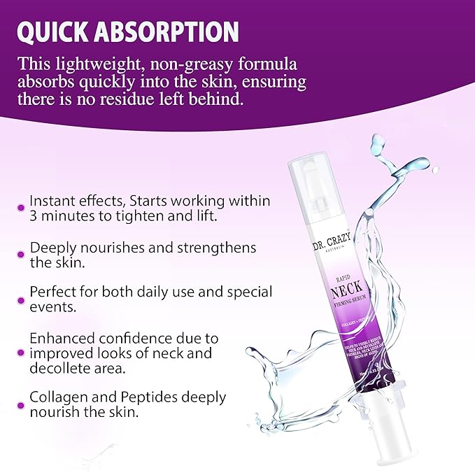 Bag Buster Eye Cream - Rapid Firming and Anti-Wrinkle Neck Serum | Face Serum for Women