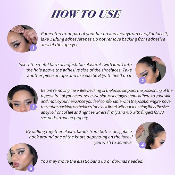 120 Pcs Facelift Tape for Face Invisible, Breathable Lift Neck Lifting Facial with String for Women Eyes Neck Skin Tightening Hiding Double Chin