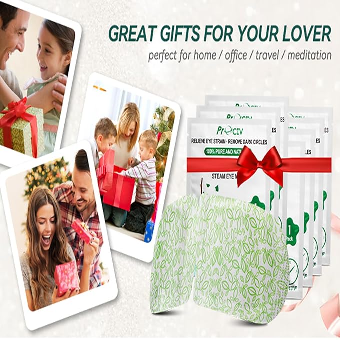 30PCS Steam Eye Masks for Dry Eyes & Fatigue Relief, Self-Heating Eye Mask for Puffiness & Dark Circles, Moist Heat Compress, Travel-Friendly, No Microwave Needed, FSA & HSA Eligible, Unscented