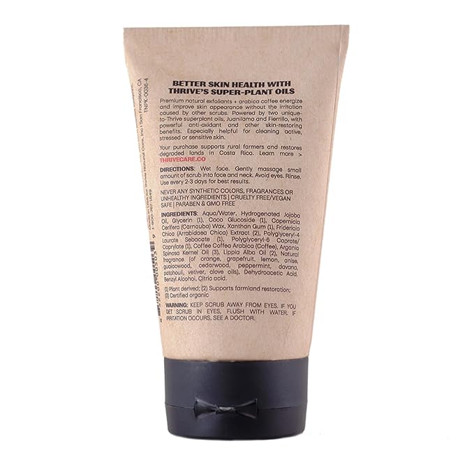 Thrive SPF50 Protect & Exfoliate Superplant Skin Care Set - Gift Set with Reef Safe SPF50 Mineral Sunscreen & Face Scrub - Vegan, Made in USA