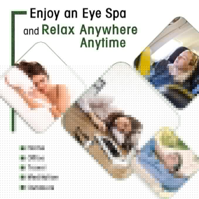 20 Packs Green Tea Scented Steam Eye Mask, Heated Eye Compress for Dry Eyes, Self Heating Eye Masks for Sleep, Spa, Travel Essentials, Relaxation Gift for Women & Men Stocking Stuffers