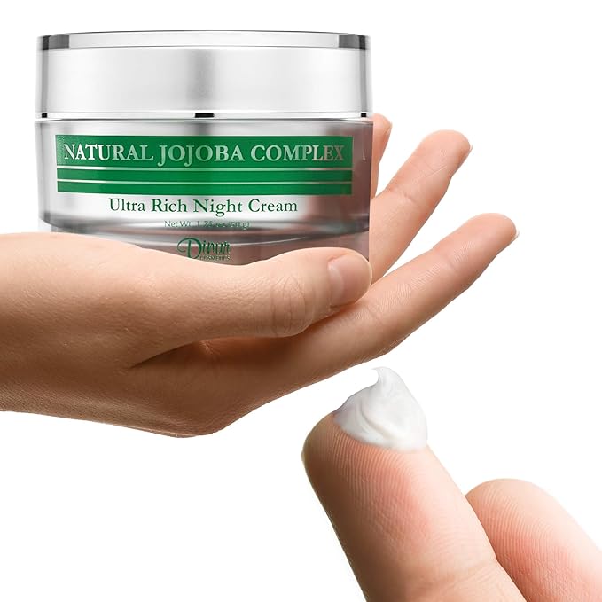 Natural Jojoba Complex Ultra Rich Night Cream Ultra Hydrating Moisturizer for Flakiness Dryness 1.75 oz/50 g