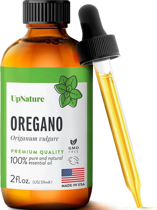 UpNature Oregano Oil - Huge 2oz - 100% Pure Oregano Essential Oil