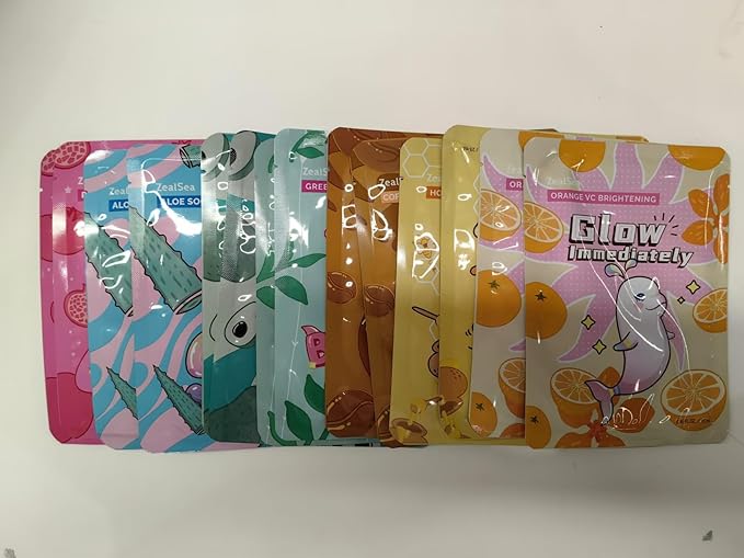 ZealSea Face Masks Skincare, Facial Masks for Women Skin Care, Sheet Masks Beauty with Natural Ingredients, Birthday Party Spa Gift for Kids Teens Girls, Hydrate and Soothe for All Skin Types 14 Pack