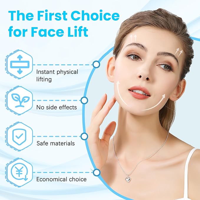 Face Lift Tape, Facelift Tape for Face Invisible, Neck Tape Lift Turkey Neck Skin Tape Facial Tapes for Lifting Loose Sagging Skin, Wrinkles, Jowls, Eyes, Cheek, Double Chin(1 Count (Pack of 200))