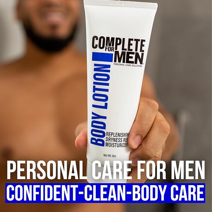 Body Lotion for Men, for Dry Skin: Non-Greasy Hand & Body Moisturizer with Shea Butter, Aloe Vera, 24 Hour Hydration, Mens Lotion for Dry Skin