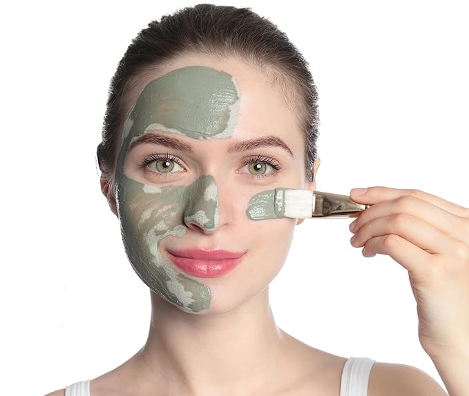 Moroccan Ghassoul Clay Mask - Organic Natural Facial Mask and Skin Care Treatment - Anti-aging Mud Mask Heals Dry & Oily Skin, Acne, Eczema & Psoriasis - 8 Oz