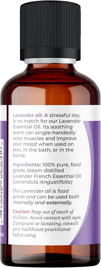 Viva Doria Lavender Essential Oil, 100% Pure, Natural Essential Oil, Undiluted, for Aromatherapy | Food Grade, 30 mL (1 Fluid Ounce)