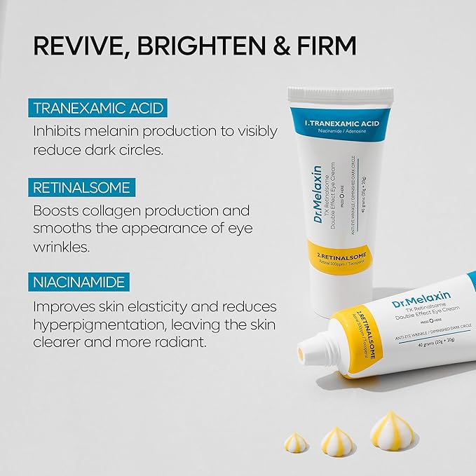 TX Tranexamic Acid Retinalsome Dual Eye Cream with Adenosine Niacinamide for Dark circle Repairing | Daily Anti-Aging Under Eye Care | 50ml - Korean Skin care