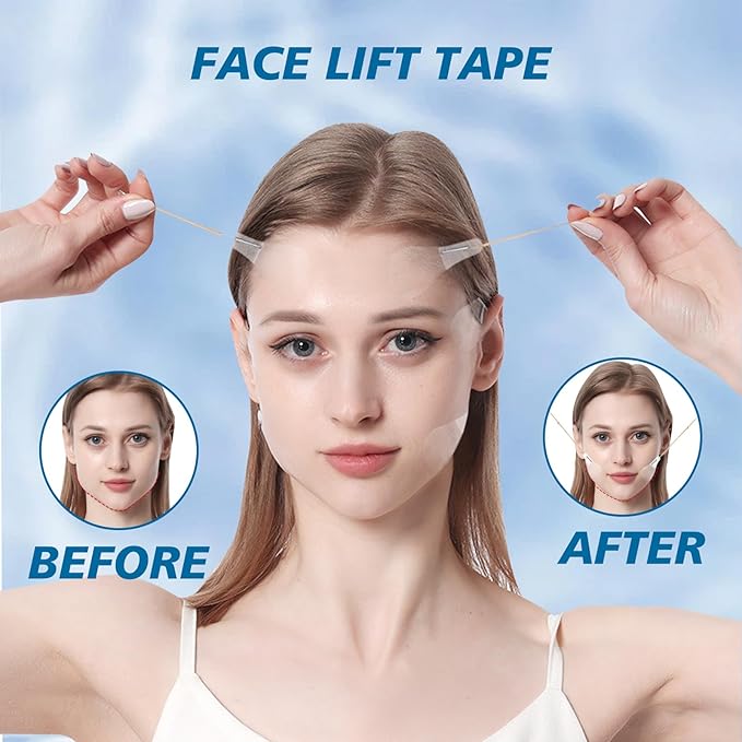 160PCS Invisible Face Lifting Tape ,neck less,eye lift tape,Eye Wrinkles,Neck Tape,Instant Lift, Wrinkle-Free,Creates A vShaped Face,Comfortable and Reusable Anti Aging Solution,Essential for Beauty