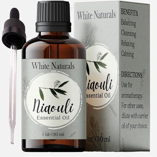 Organic Niaouli Essential Oil - 100% Pure & Natural -Premium Therapeutic Grade with Premium Glass Dropper - Undiluted Natural/Homeopathic Aromatherapy Scented, Great for DIY Candle Making, Massage