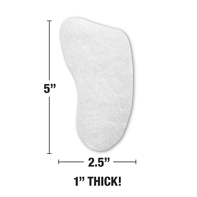 HartFelt Foot Exfoliating Sponge | Chemical-Free Foot Scrubbers for Smooth & Soft Feet | Gentle Sponge Pad for Callus Removal, Dead Skin & Cleansing | Made in USA - 6 Count