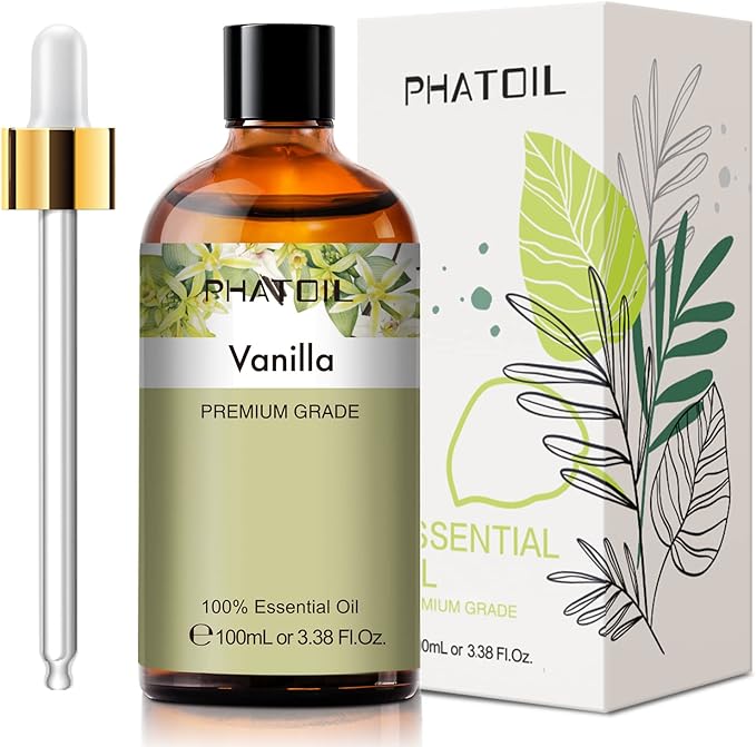 Vanilla Essential Oil 100ML, Vanilla Essential Oils for Diffuser, Humidifier, Aromatherapy, Sleep, Relax