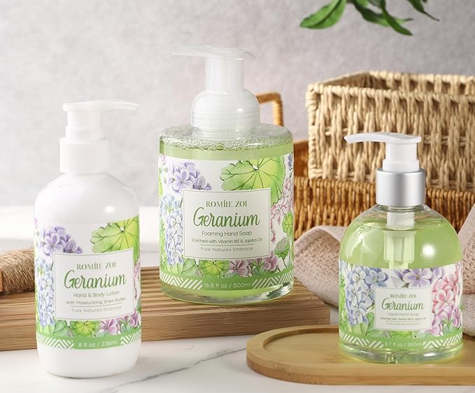 Daily Hand & Body Lotion with Moisturizing Shea Butter - Geranium - 236 ML / 8 FL OZ