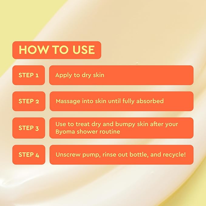 BYOMA Smoothing Body Serum - For Breakouts & Textured Skin - Lightweight Body Serum with Succinic Acid & Blue Tansy - Restores Skin Barrier & Soothes Inflammation - 6.76 fl oz