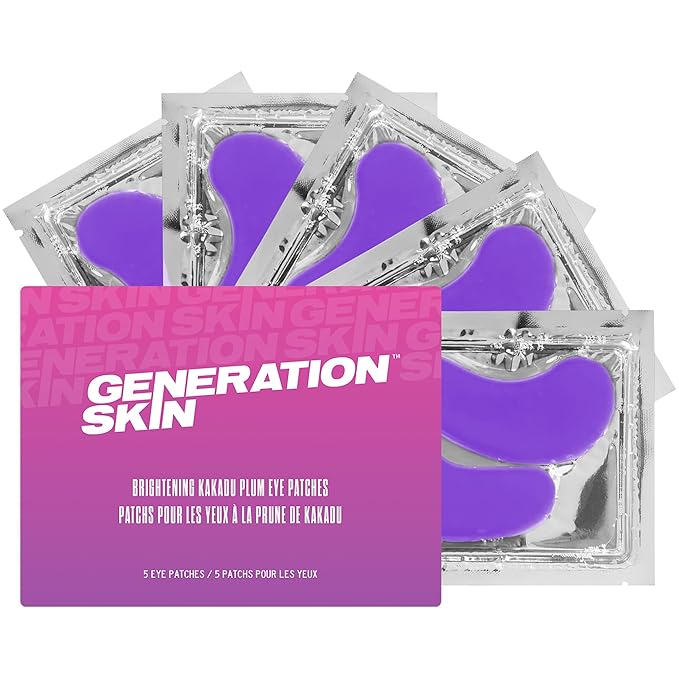 Eye Patches for Dark Circles and Puffiness, Under Eye Mask with Hyaluronic Acid and Kakadu Plum, Vegan and Cruelty-Free Under Eye Patches, Kakadu Plum Eye Masks, 5-Pack