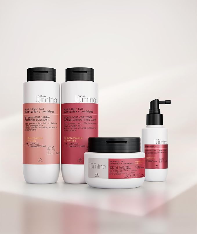 natura Lumina Anti-Hair Fall Brittle Hair Mask - Intense Hair Loss Reduction - Combats Hair Thinning - Accelerate Hair Growth - Densifies Hair - Vegan & Cruelty-Free Hair Care - 250ml