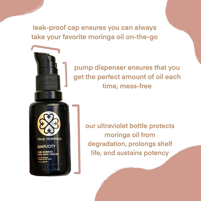 True Moringa Oil - 100% Pure Cold-Pressed Moringa Oil For Face, Body, Hair (30ml) - Alive, Lemongrass