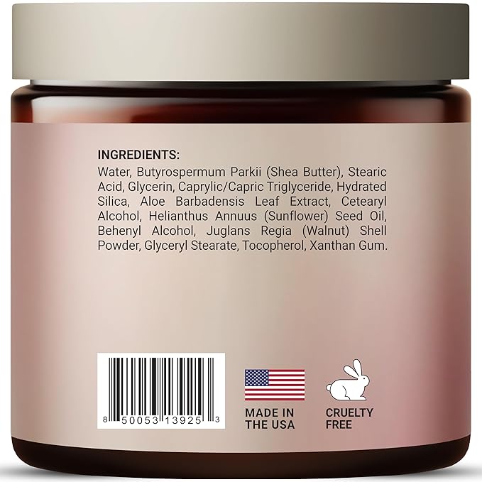 Shea Butter Body & Foot Scrub | Gentle and Nourishing Moisturizing Shea Butter Body Scrub, Soothing & Exfoliating Body Scrub for Deep Hydration, 10 oz