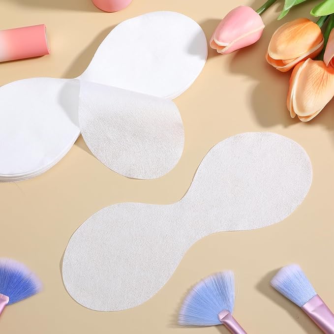 100 Sheets Disposable Eye Mask, Disposable Non Woven Eye Care Cotton Eyemask DIY for Skincare Spa Wrap Moisture Retention Cosmetic Facial Paper Toner, Serum, Or Lotion