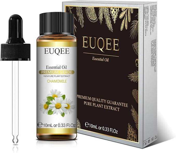 Chamomile Essential Oil 10ml Premium Essential Oil with Glass Dropper - for Diffuser, Aromatherapy, Candle Making - 0.33 Fl.Oz