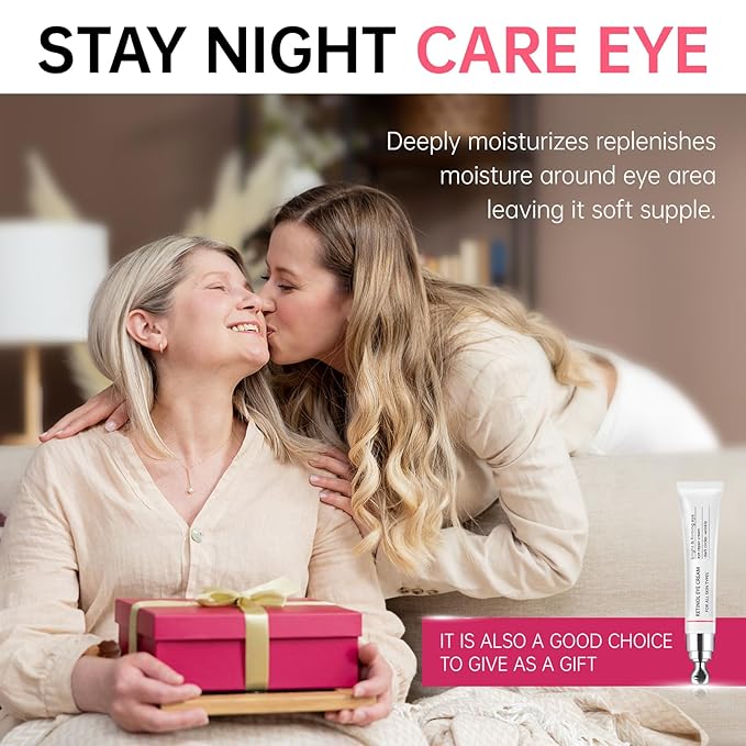 Instant Reduction of eye bags-Retinol Eye Cream Dark circles,Relieves Dark Circles And Puffiness, Youth Eye Cream: Anti-Wrinkles,Hydrating, Tightens The Delicate Skin Under The Eyes 0.7 OZ