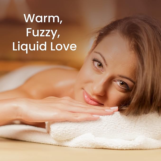 Dude's Love - Organic - Flavored Warming Body Massage Oil - Tropical Mango | No Stain - Non-Sticky | Nourish & Moisturize Skin | Aromatherapy Vegan Oil - 3.38 Fl Oz