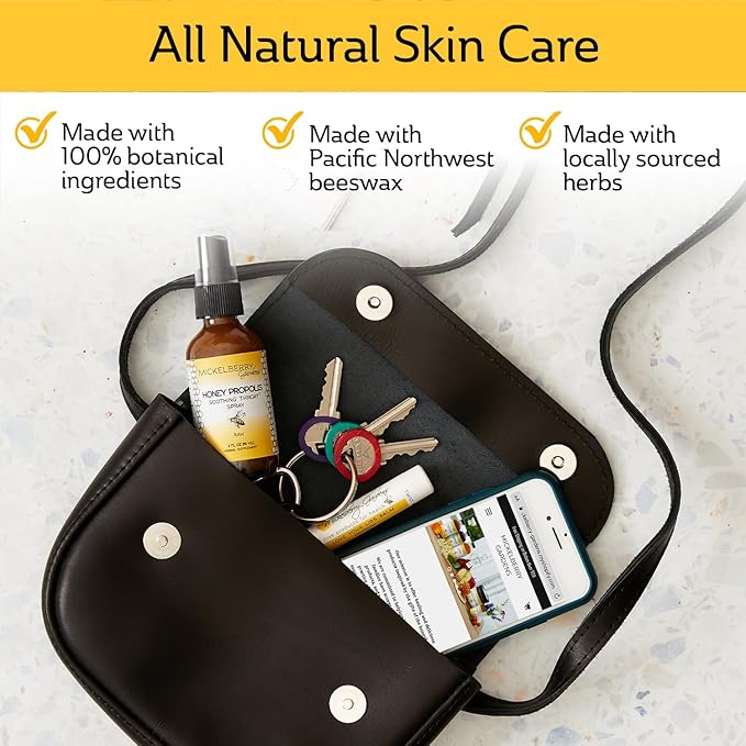 Mickelberry Gardens Love Your Lips All-Natural Organic Beeswax Lip Balm – Hydrating, Healing, and Moisturizing Chapstick for Men, Women, and Kids (2 Pack, Clear)